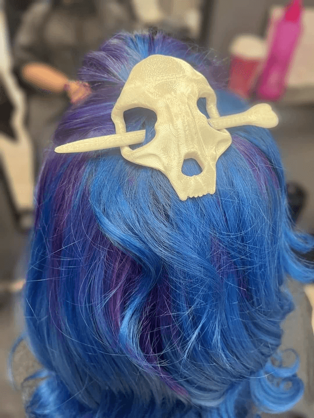 Skull Hairpin
