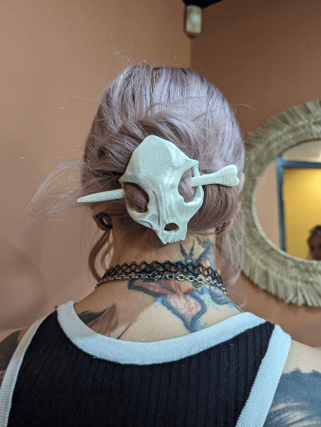 Skull Hairpin